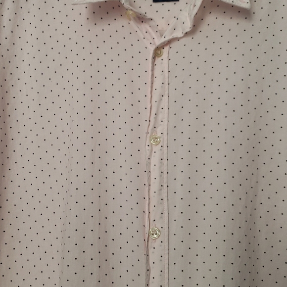Zara Man XL Polka-dot Light Pink Shirt - Picture 10 of 12